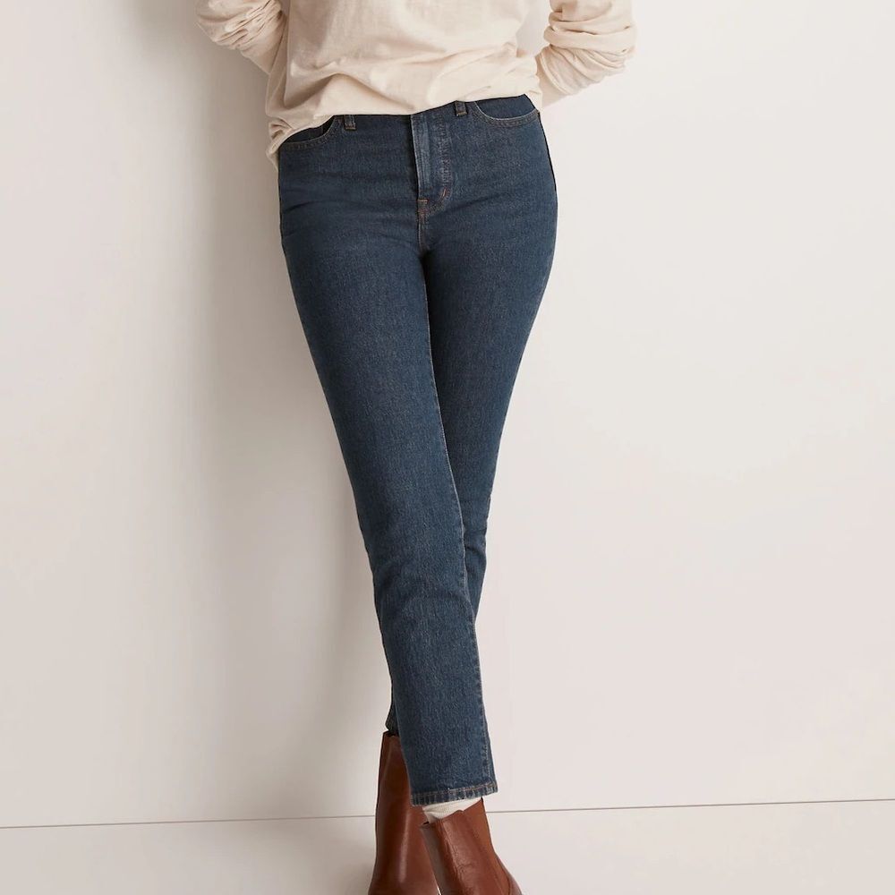 Madewell The Perfect Vintage Straight Leg High Rise Jeans in Haight Wash Size 27